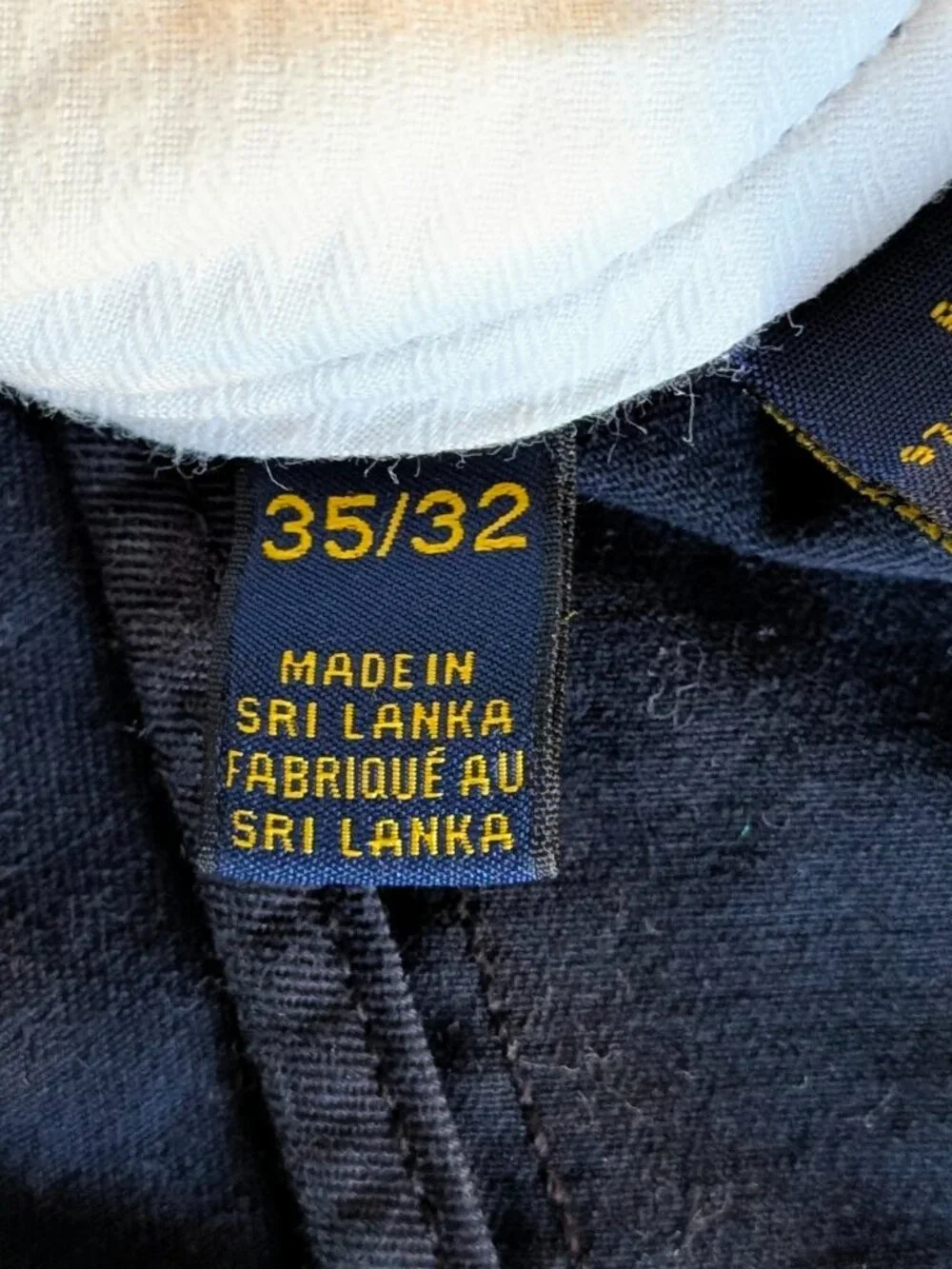 Polo Ralph Lauren Navy Chino Pants Size 35/32 RN41381